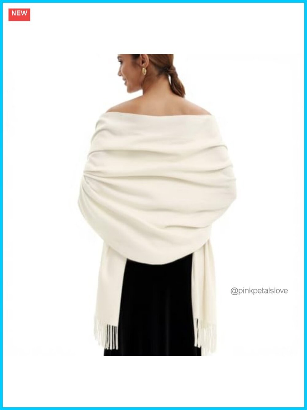 Soft Pashmina Wrap Shawl Scarf for Wedding Party Womens
